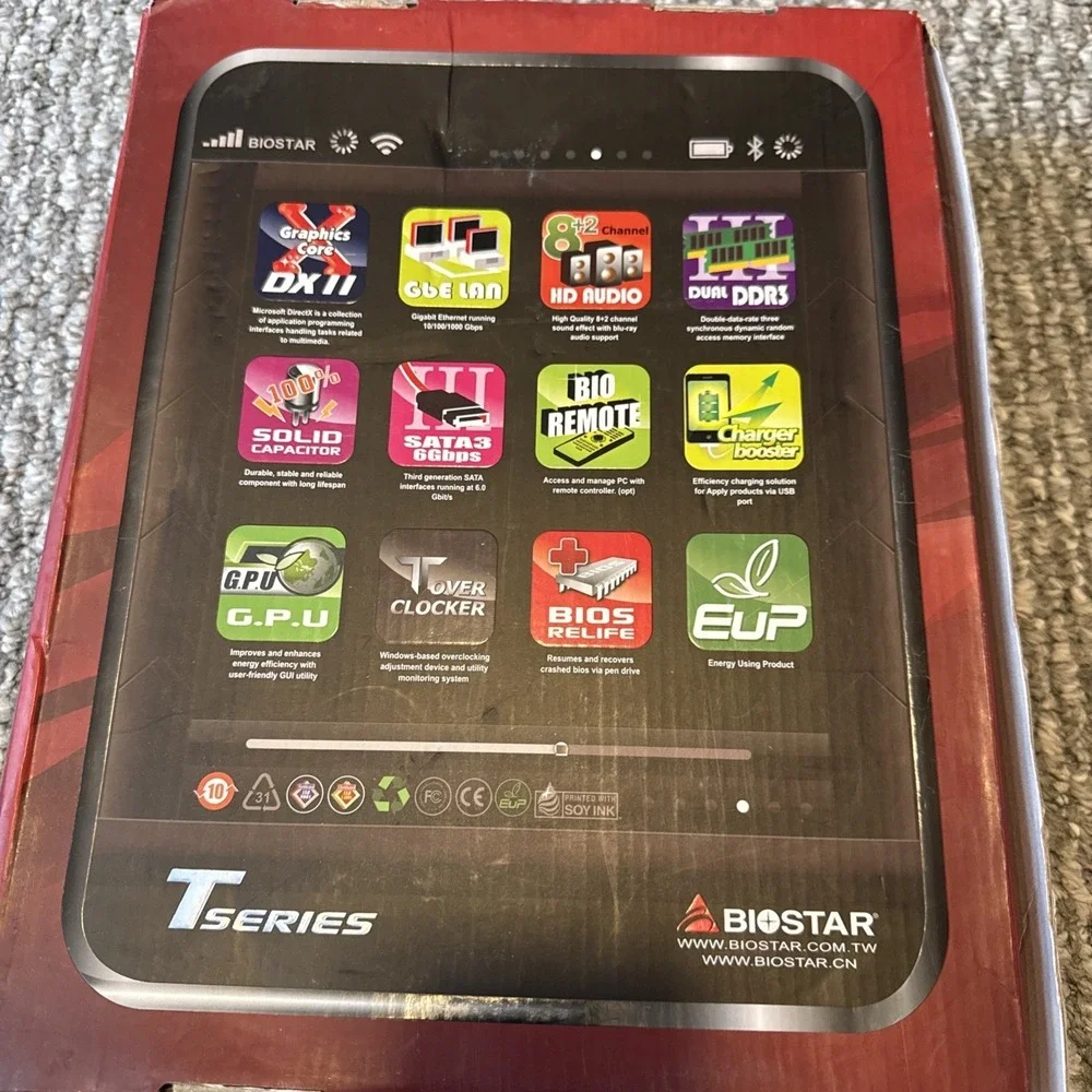 Biostar T-Series Mainboard TA75A+ Brand New Sealed Open Box